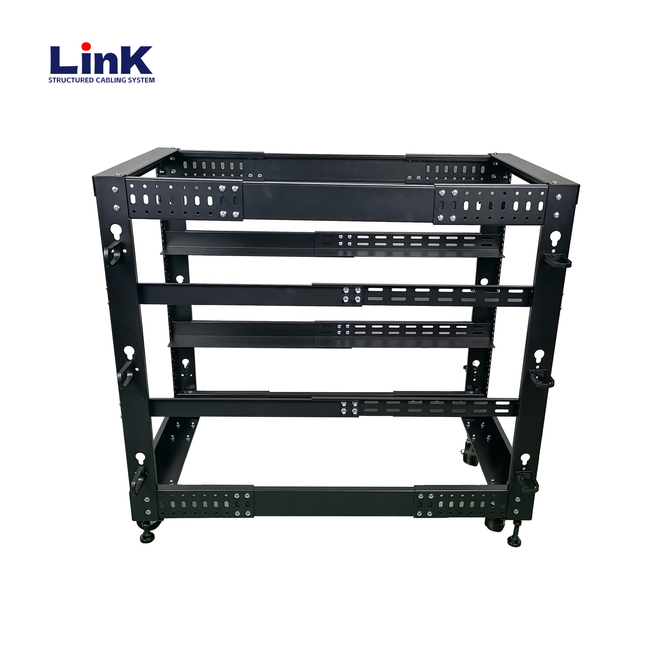 Высококачественный центр обработки данных Open Frame Rack Server 9u 18u 22u Сетевая стойка с колесами